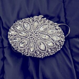 Silver solid purse